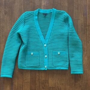 Talbots teal Kate cardigan women’s size small​​​​
